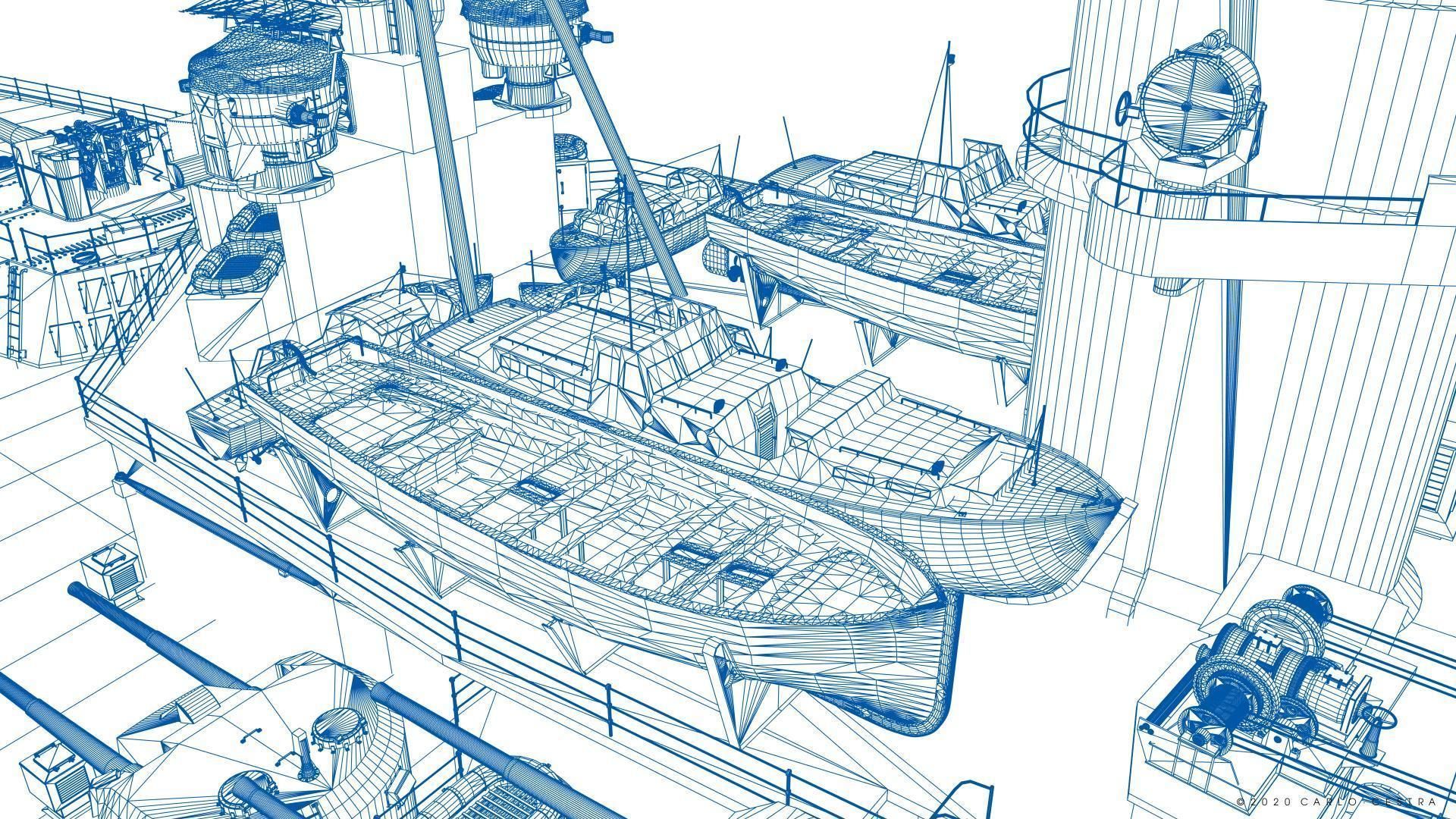 BATTLESHIP HMS PRINCE OF WALES 3D model_21