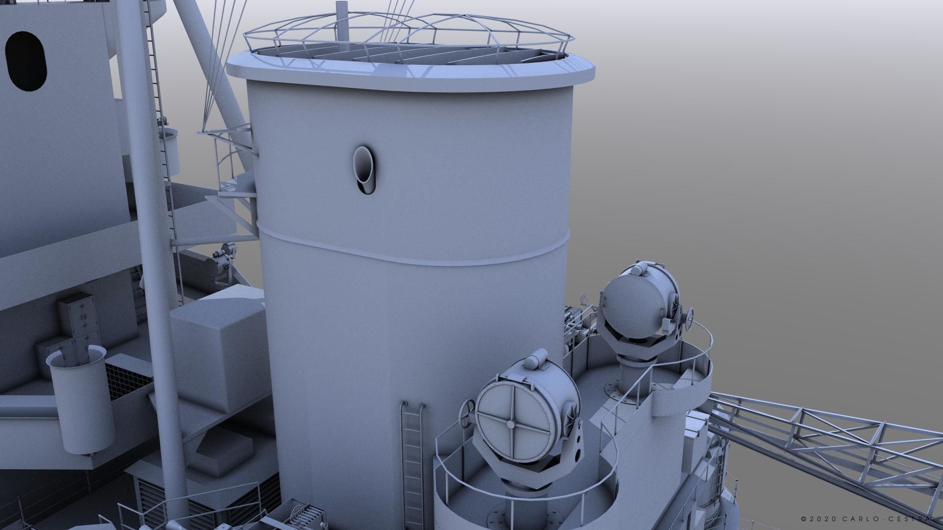 BATTLESHIP HMS PRINCE OF WALES 3D model_11