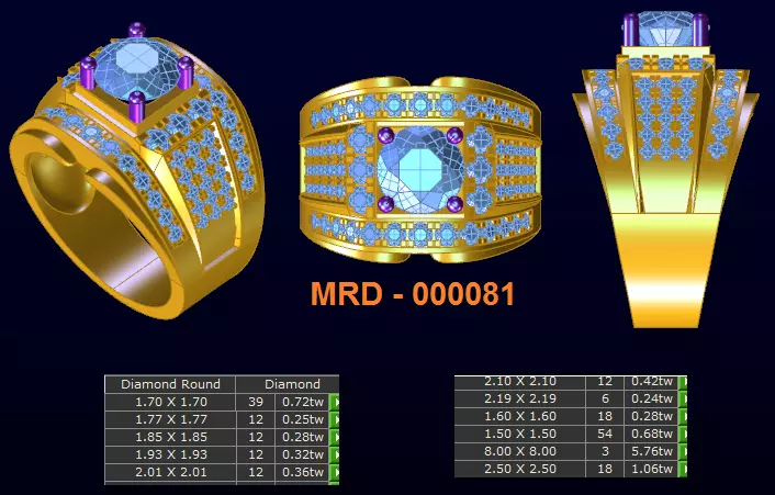 10 models diamond menring  9 3D print model_0