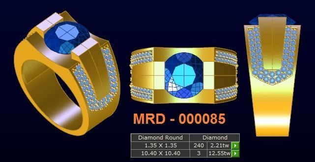 10 models diamond menring  9 3D print model_4