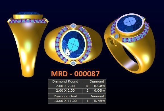 10 models diamond menring  9 3D print model_6