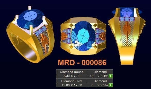 10 models diamond menring  9 3D print model_5