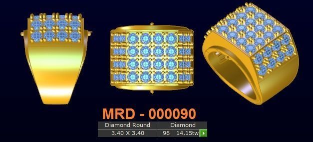 10 models diamond menring  9 3D print model_9