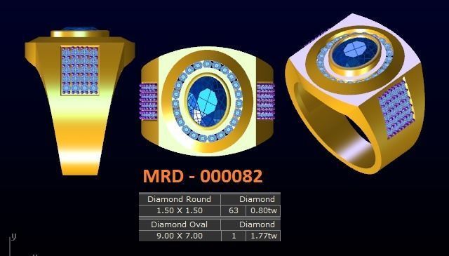 10 models diamond menring  9 3D print model_1