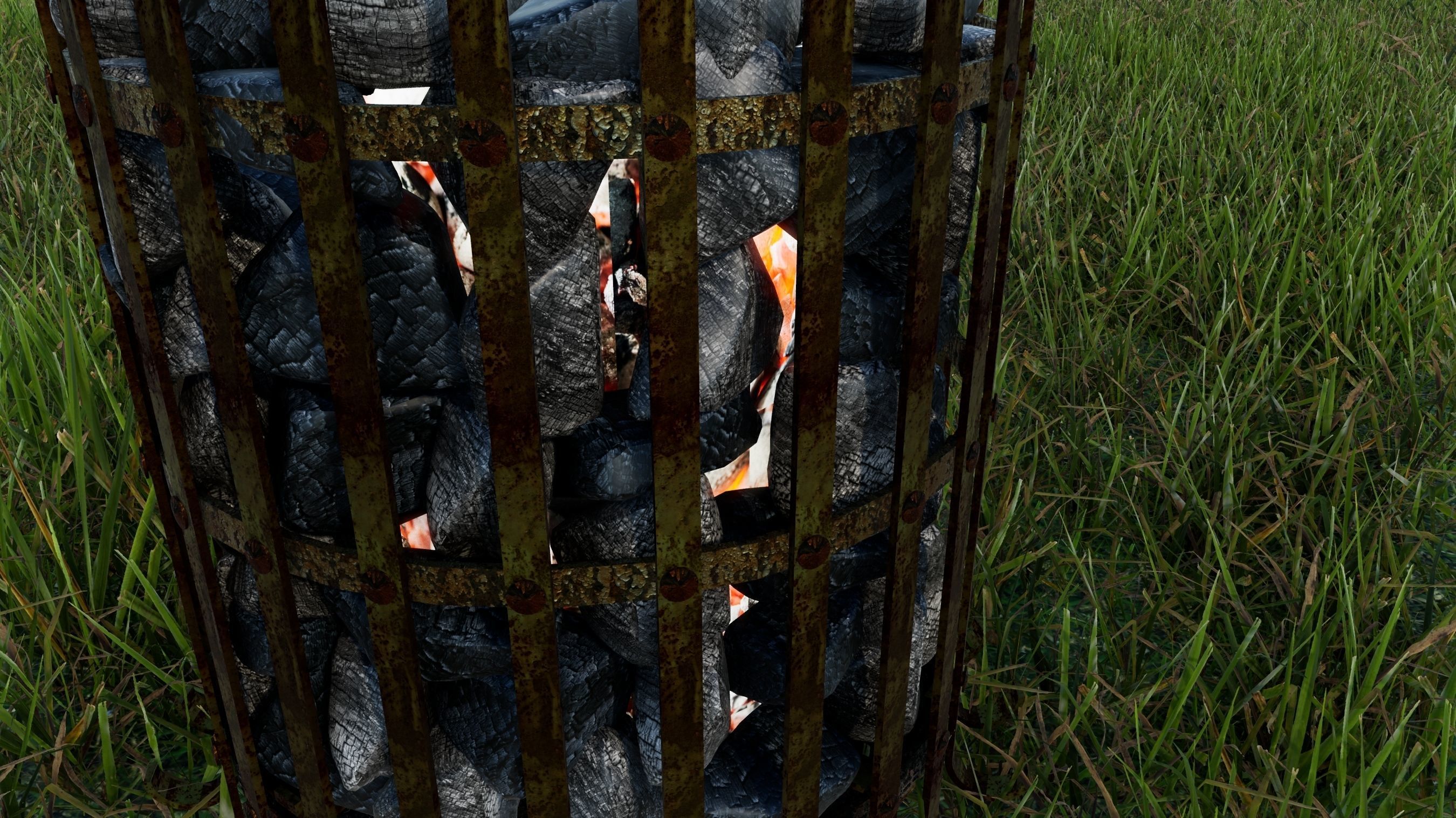 Brazier fired with coke or coal 3D model_16