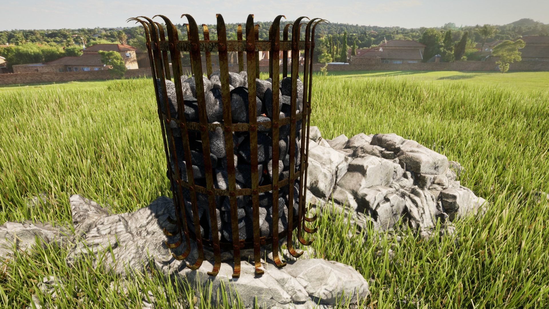 Brazier fired with coke or coal 3D model_12