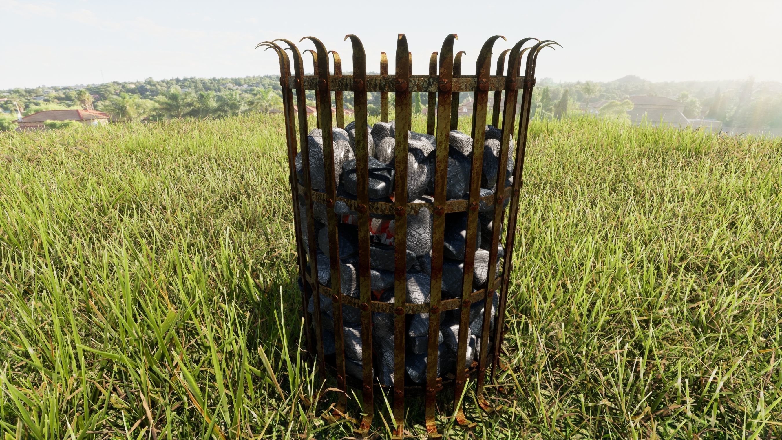 Brazier fired with coke or coal 3D model_14