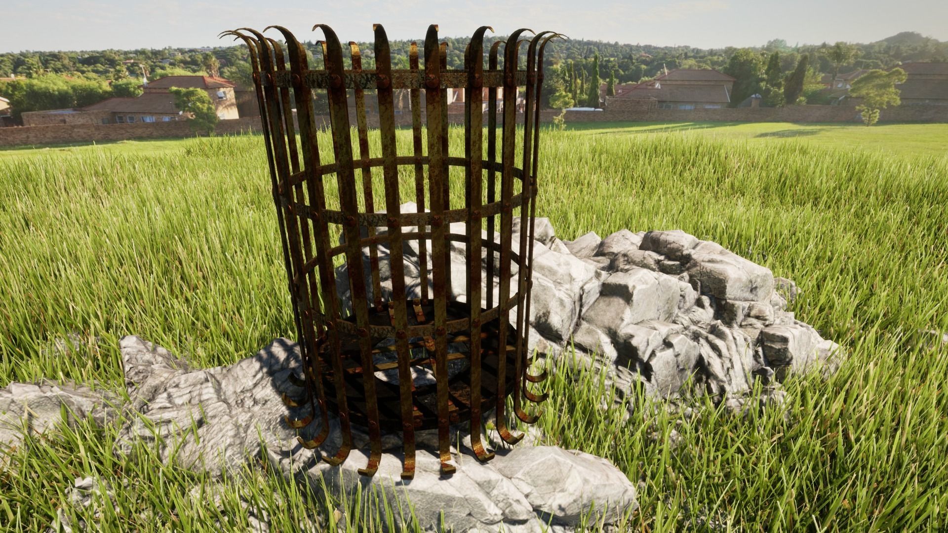 Brazier fired with coke or coal 3D model_10
