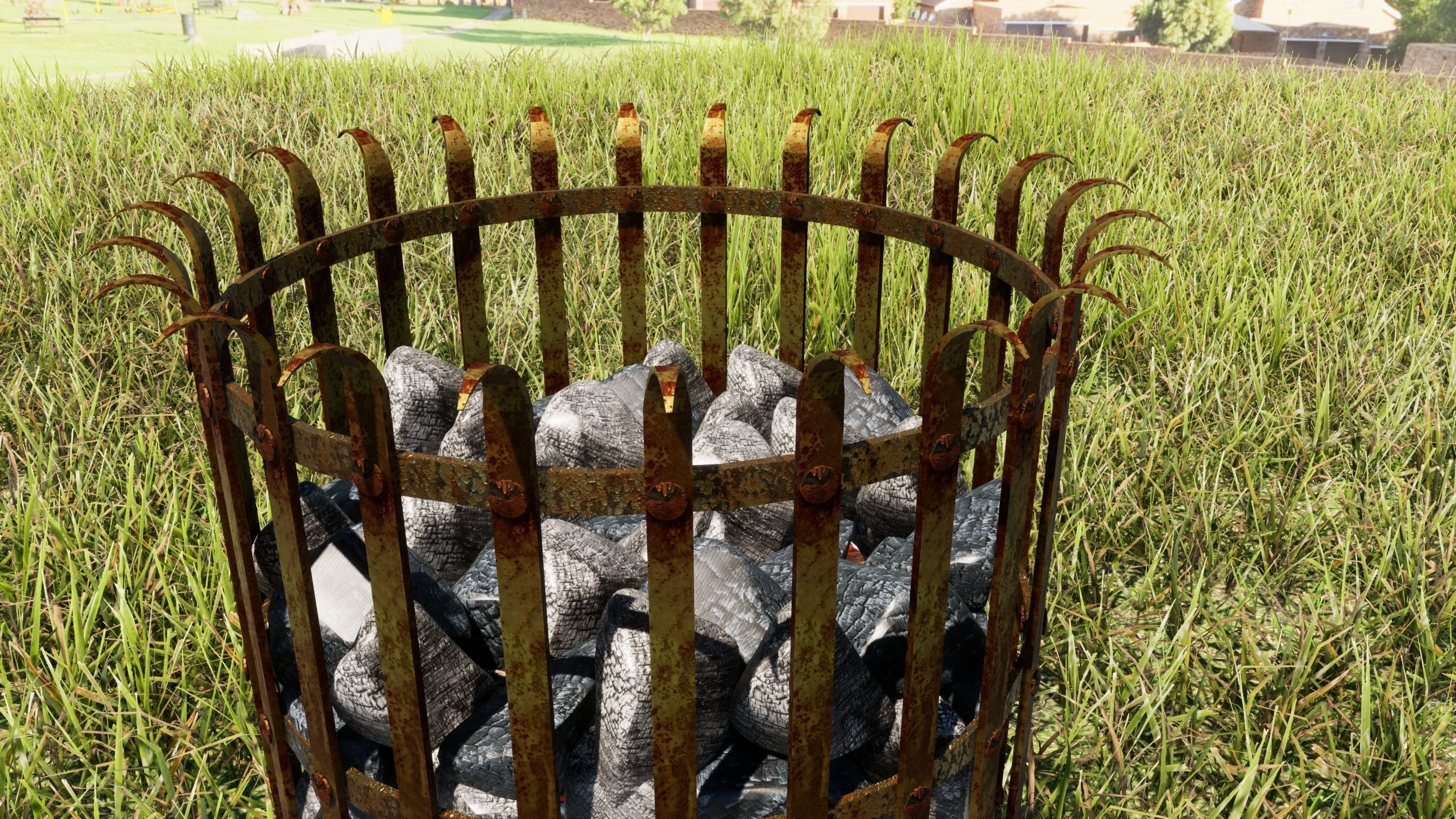 Brazier fired with coke or coal 3D model_13