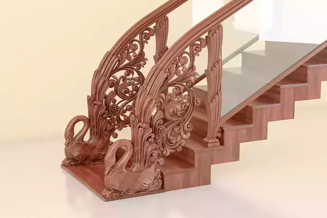Classic wooden Stair