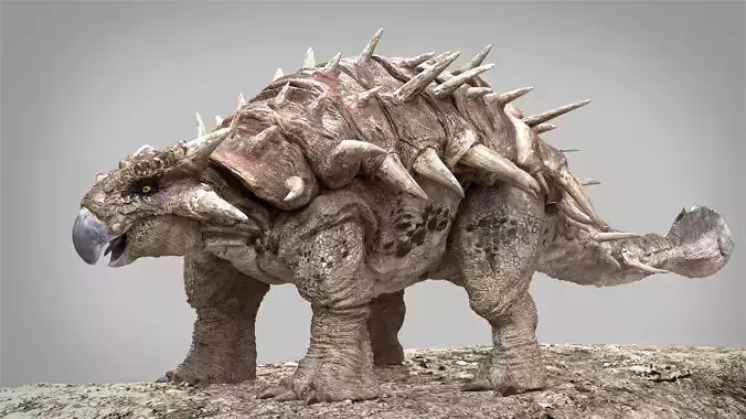 Ankylosaurus Rigged 3D model Low-poly 3D model