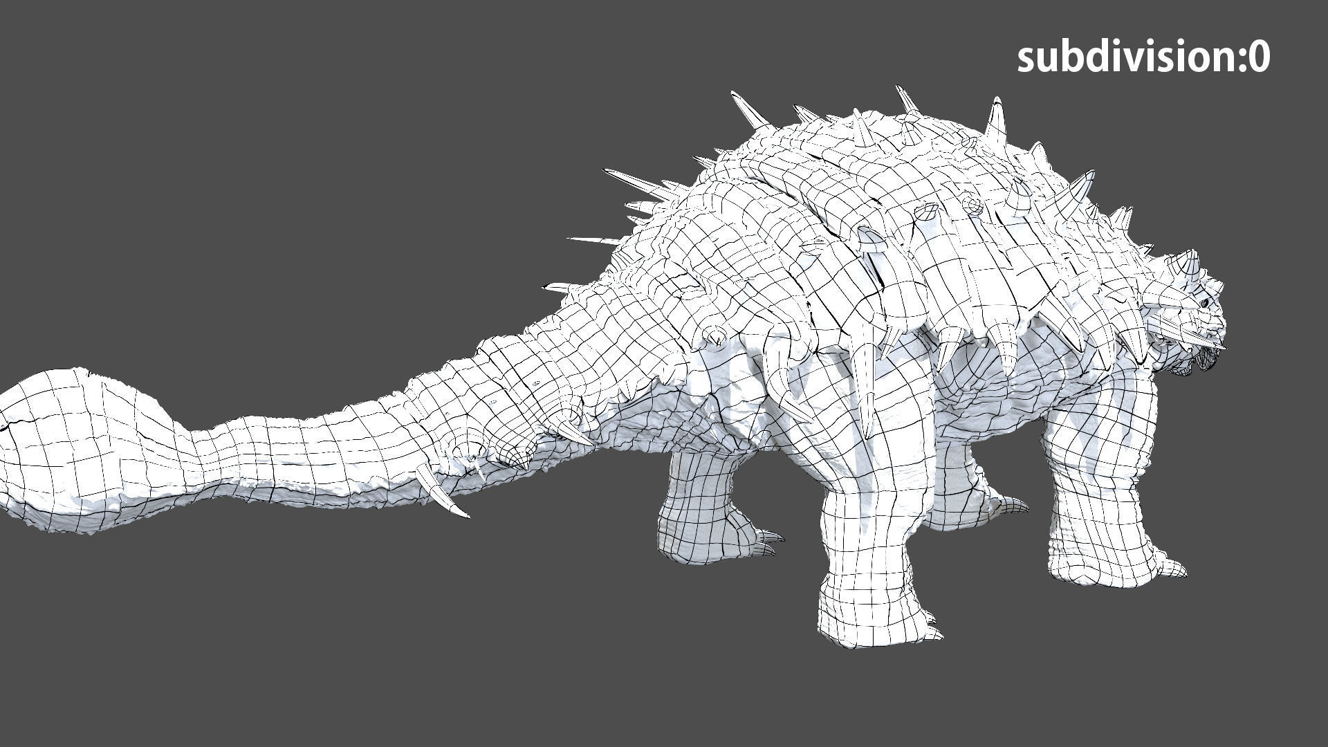 Ankylosaurus Rigged 3D model Low-poly 3D model_15