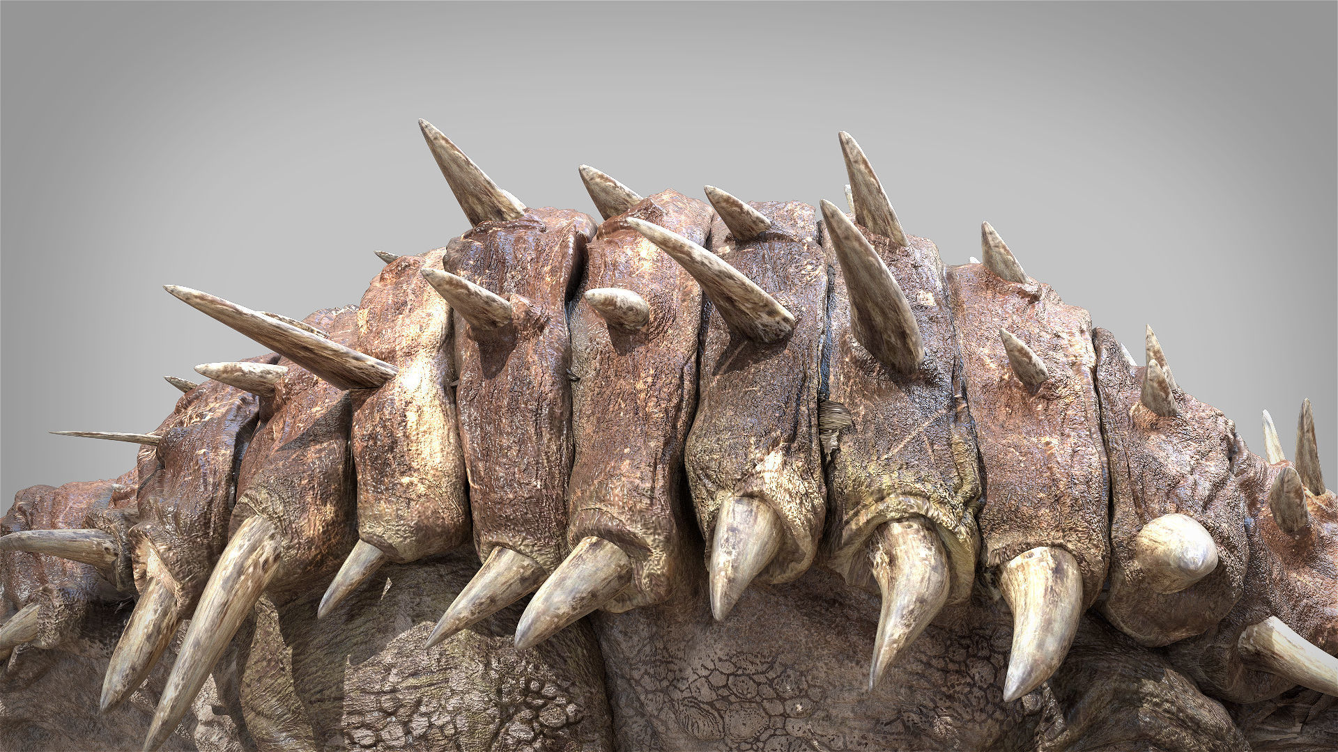 Ankylosaurus Rigged 3D model Low-poly 3D model_6