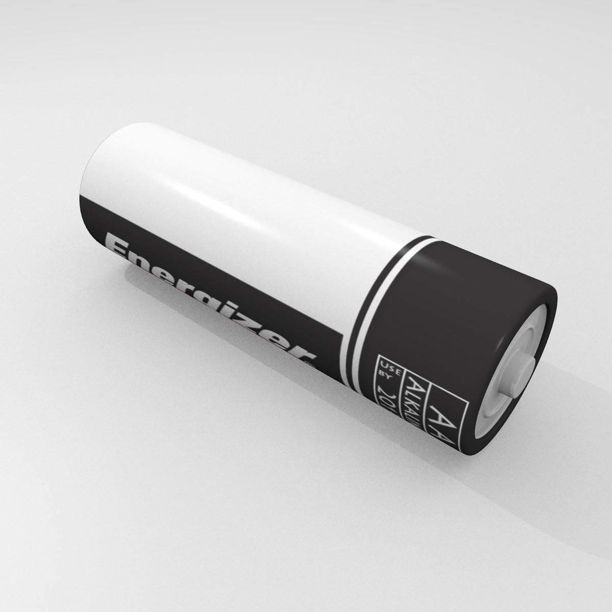 Energizer Battery Free low-poly 3D model_4