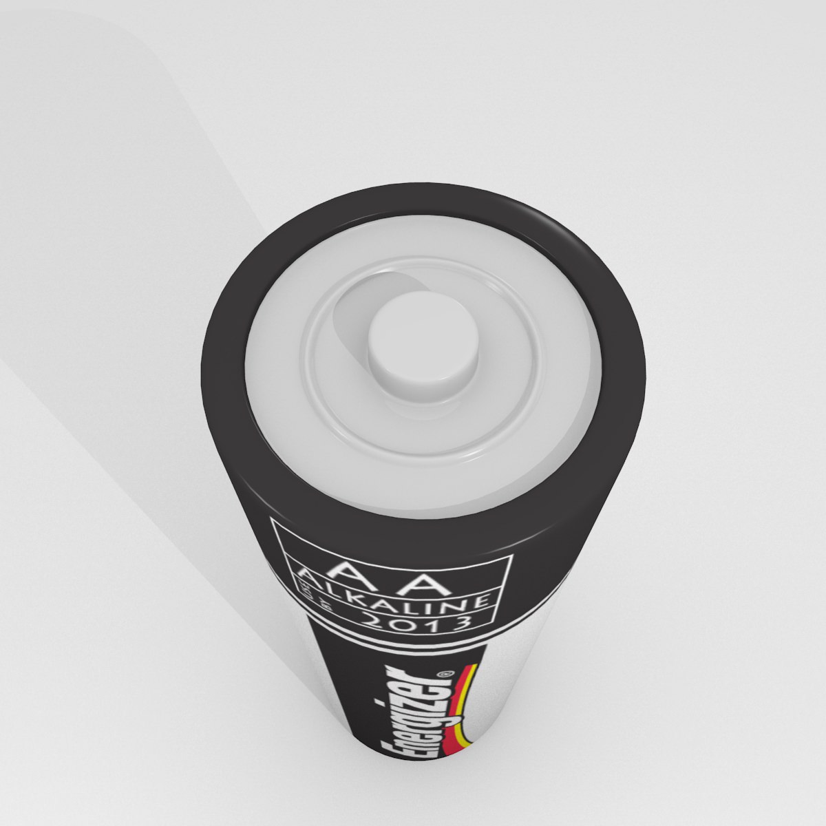 Energizer Battery Free low-poly 3D model_3
