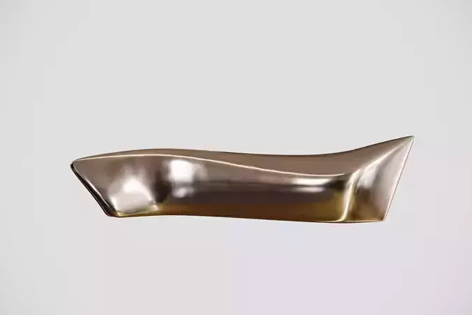 Monolith reception counter in brass