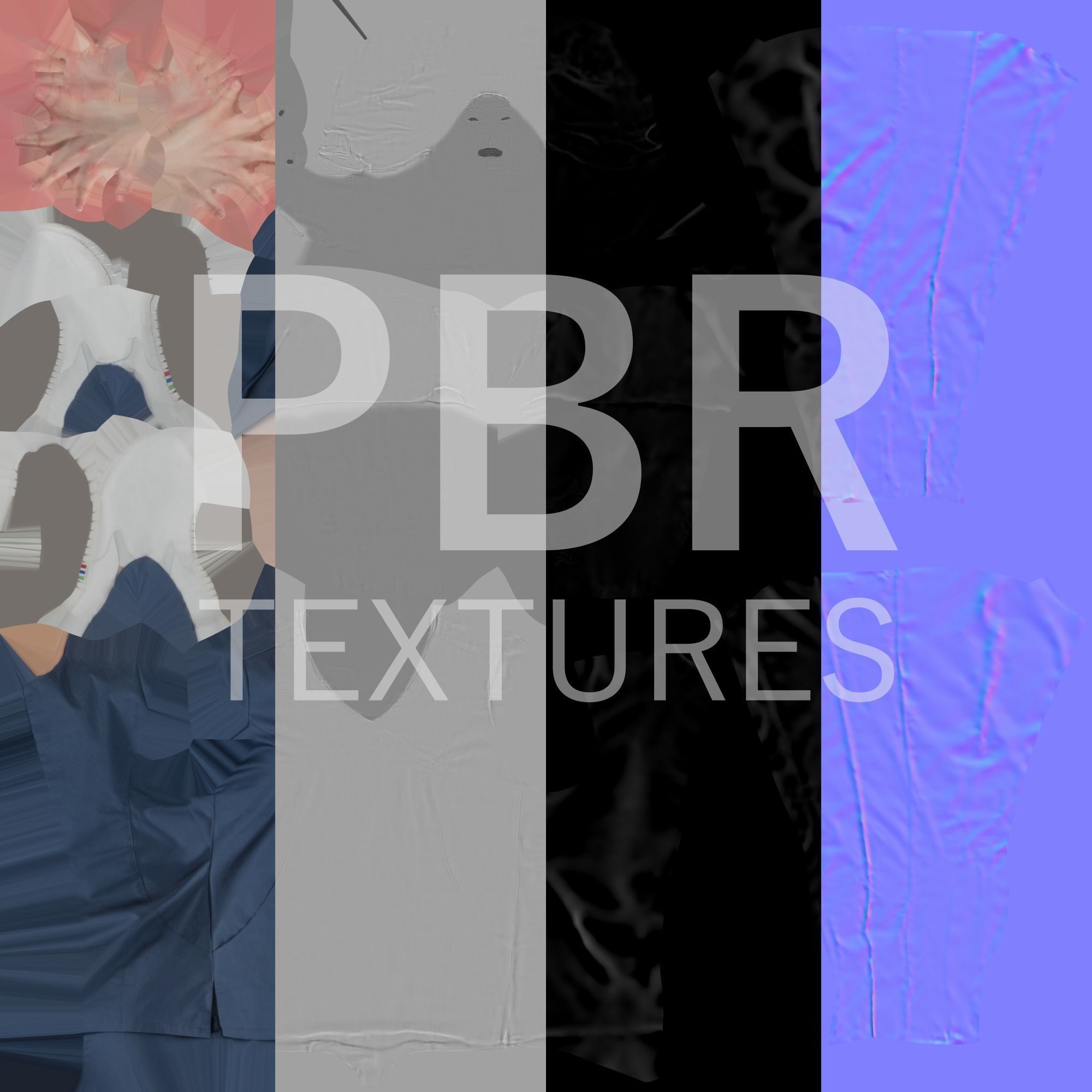 Surgical doctor female ready for animation 162 Low-poly 3D model_8