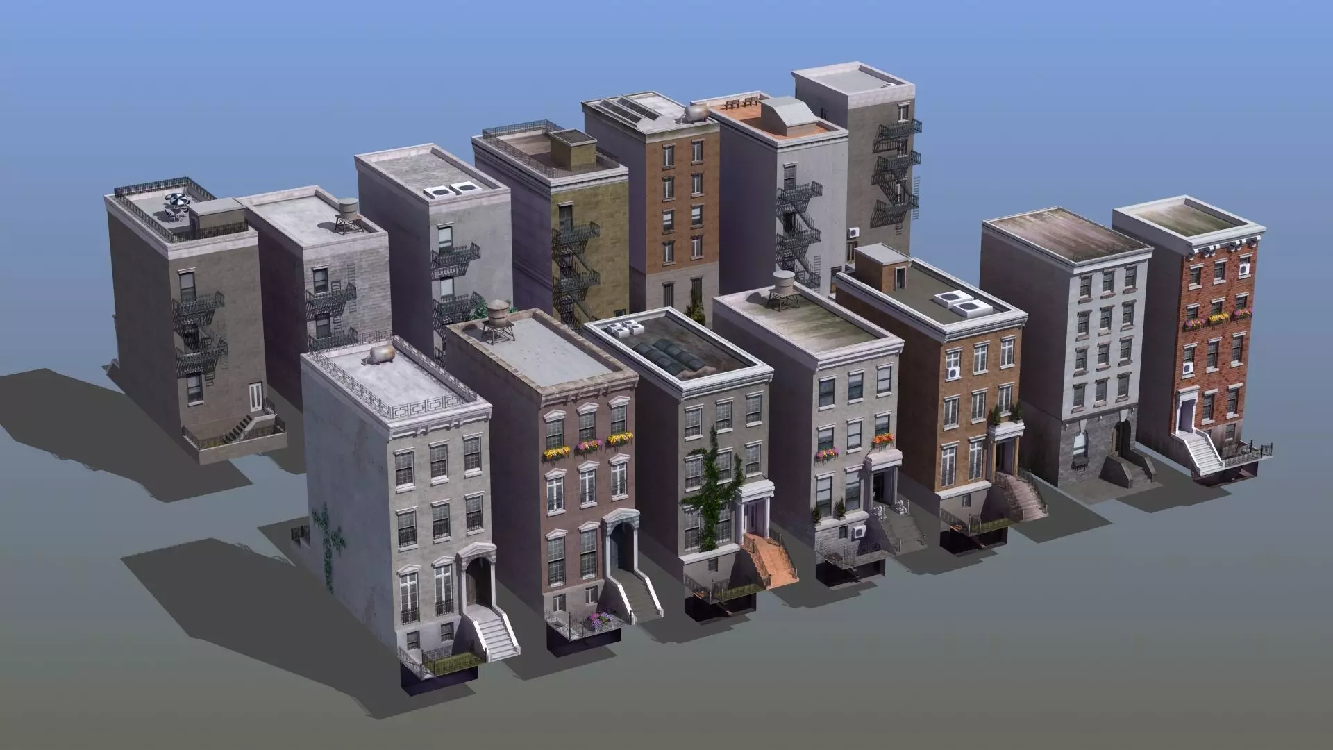 Town Houses 14 3D model