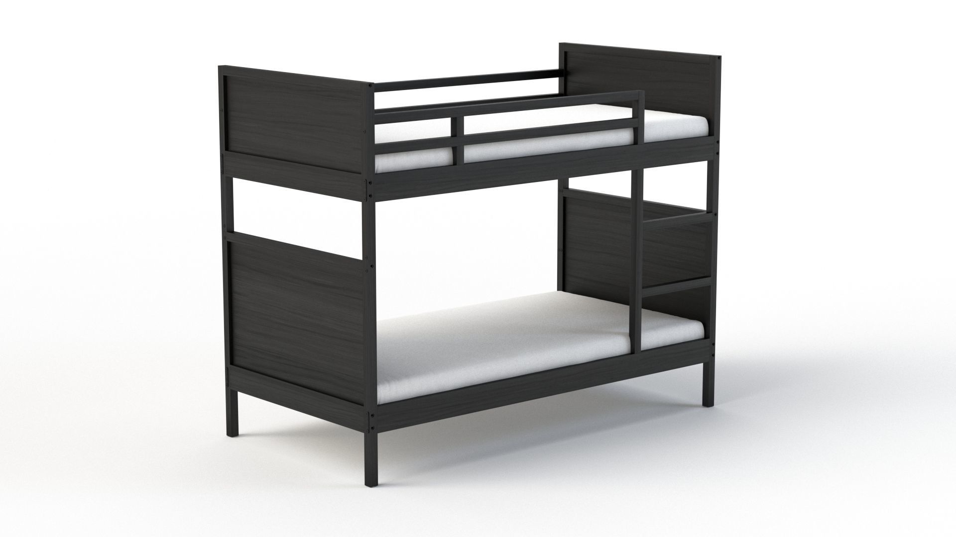 Norddal Bunk Bed Frame 3D model_34