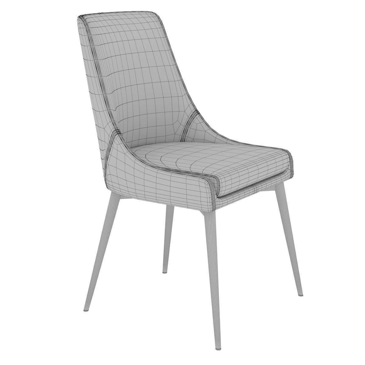 All modern Gabrielle Upholstered Dining Chair 3D model CGTrader