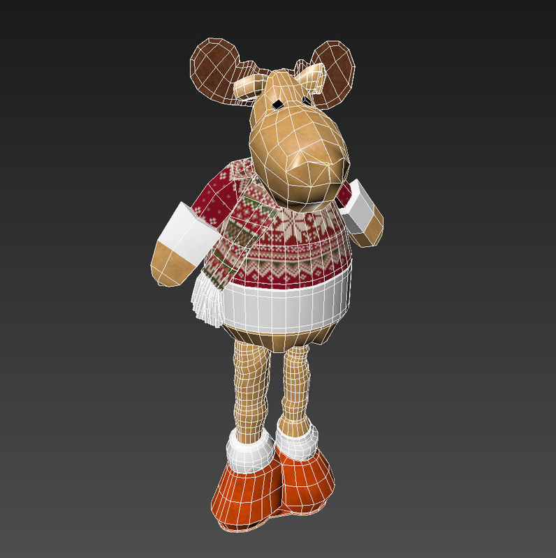 Christmas Elk Toy 3D model_6