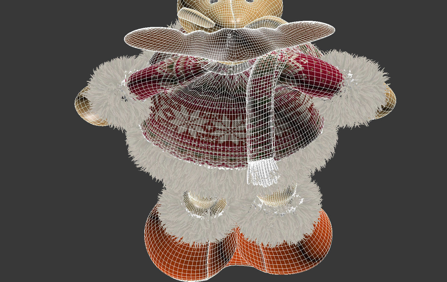 Christmas Elk Toy 3D model_20