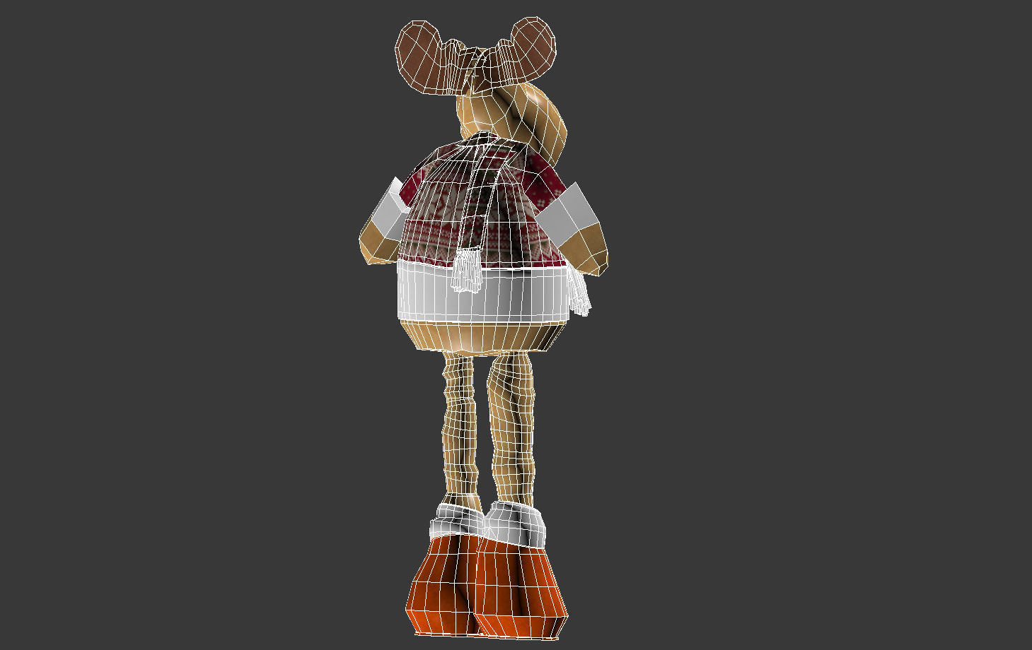 Christmas Elk Toy 3D model_13