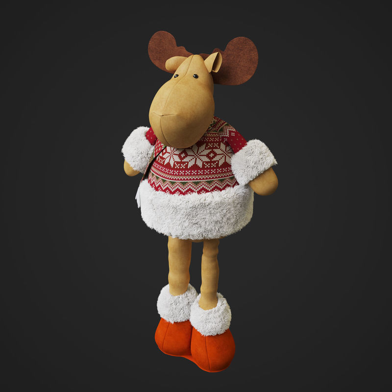 Christmas Elk Toy 3D model_4