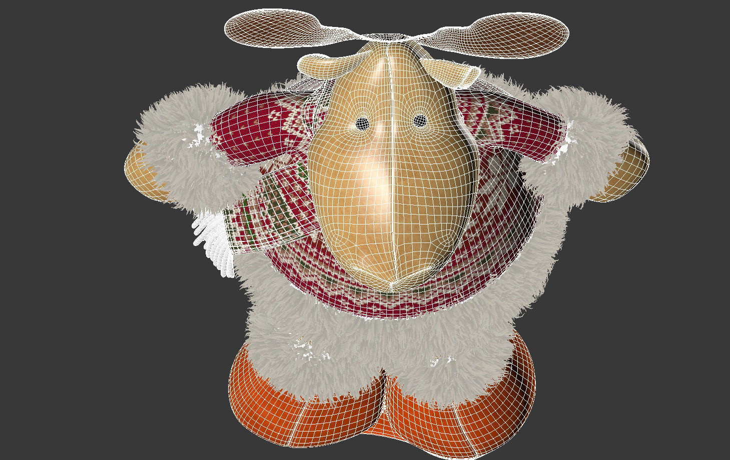 Christmas Elk Toy 3D model_12