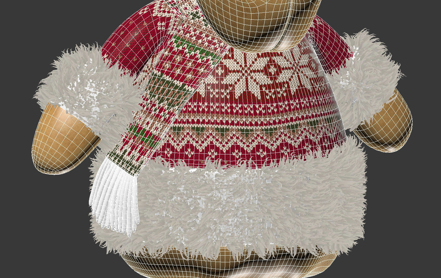 Christmas Elk Toy 3D model_24