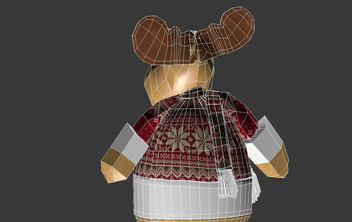 Christmas Elk Toy 3D model_19