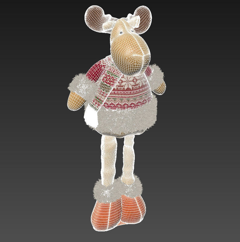 Christmas Elk Toy 3D model_7