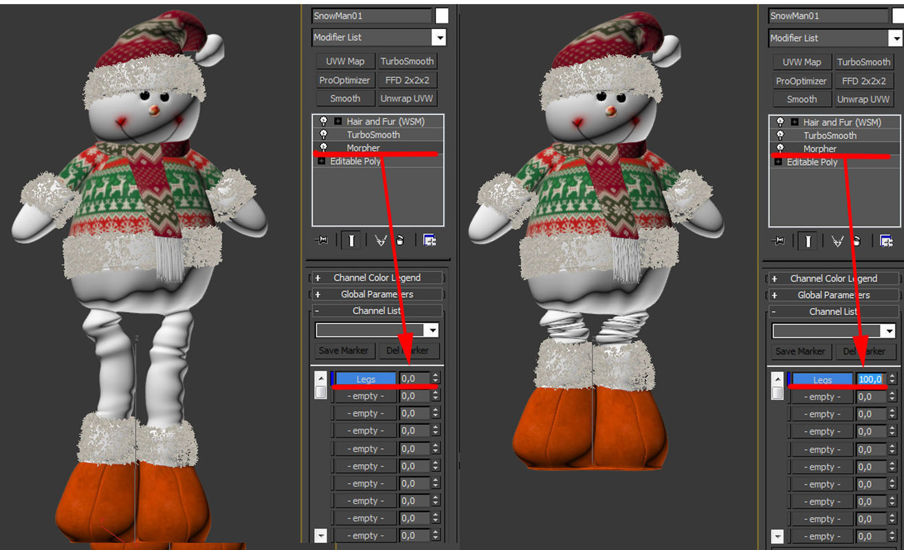 Christmas toys 3D model_2
