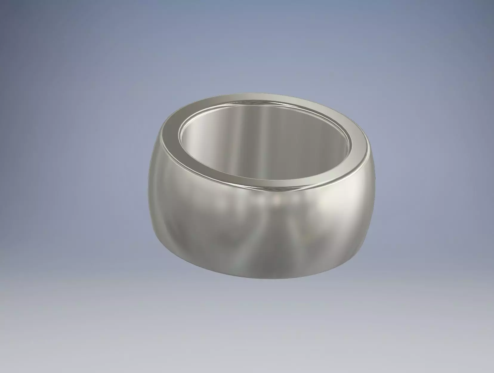 Simple metal ring Free 3D print model_0