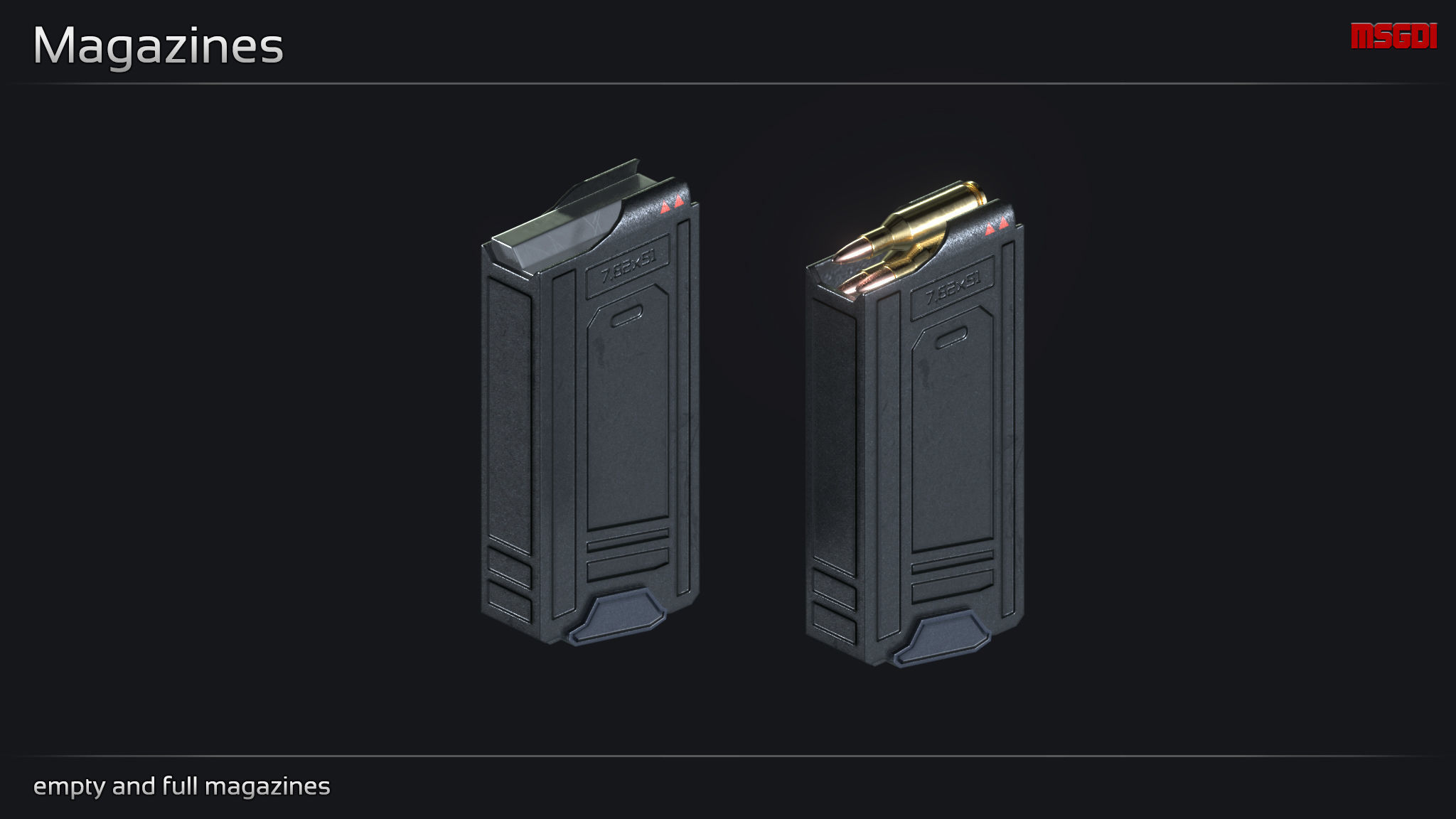 Scifi Sniper Rifle ARS 12 Low-poly 3D model_7