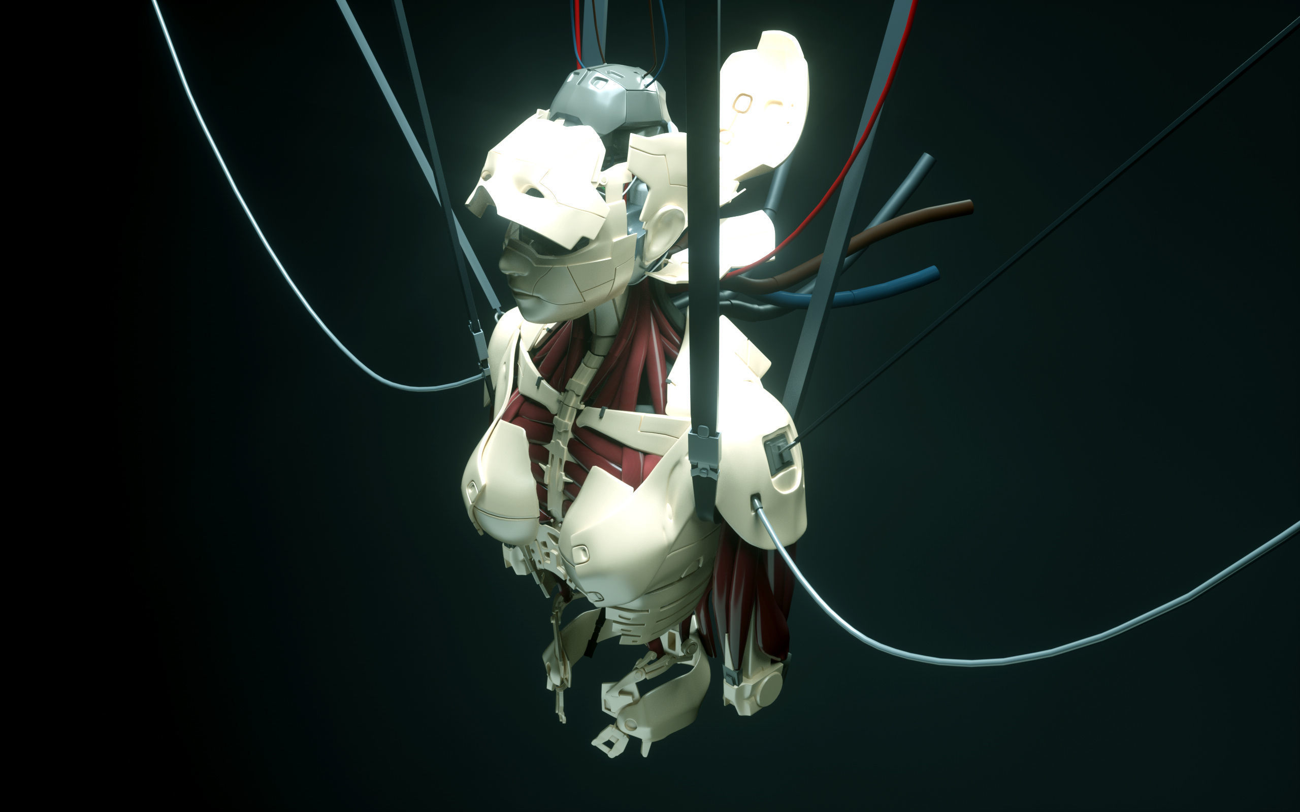 Android Ghost in the Shell SCI FI 3D model_0