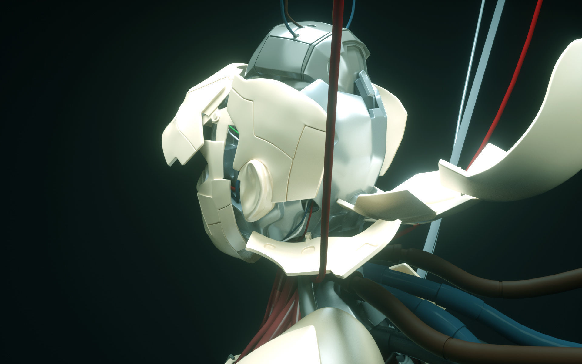 Android Ghost in the Shell SCI FI 3D model_3