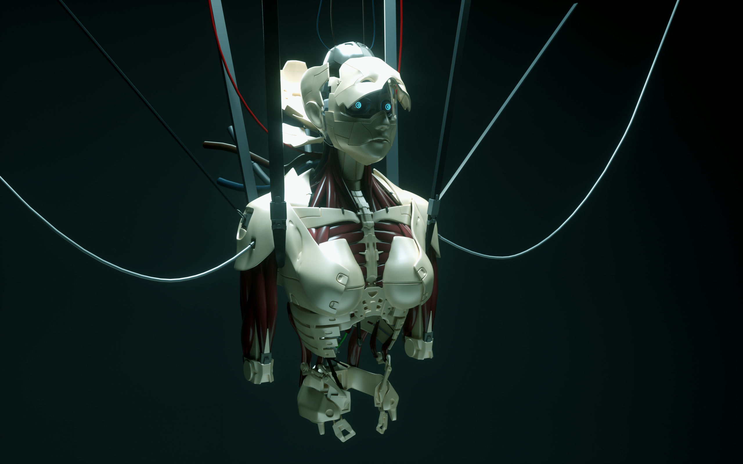 Android Ghost in the Shell SCI FI 3D model_7