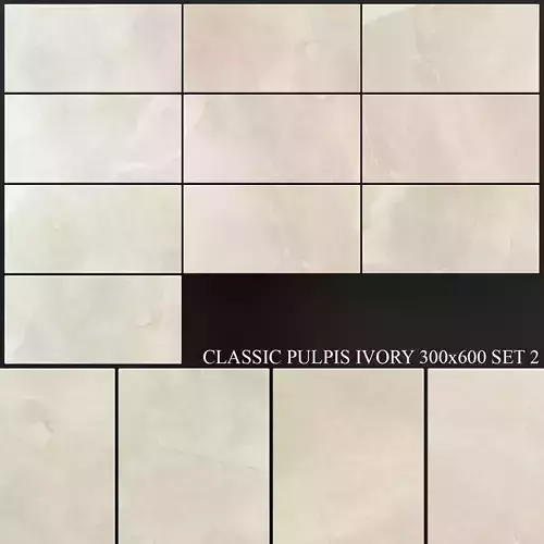 Yurtbay Seramik Classic Pulpis Ivory 300x600 Set 2 3D model