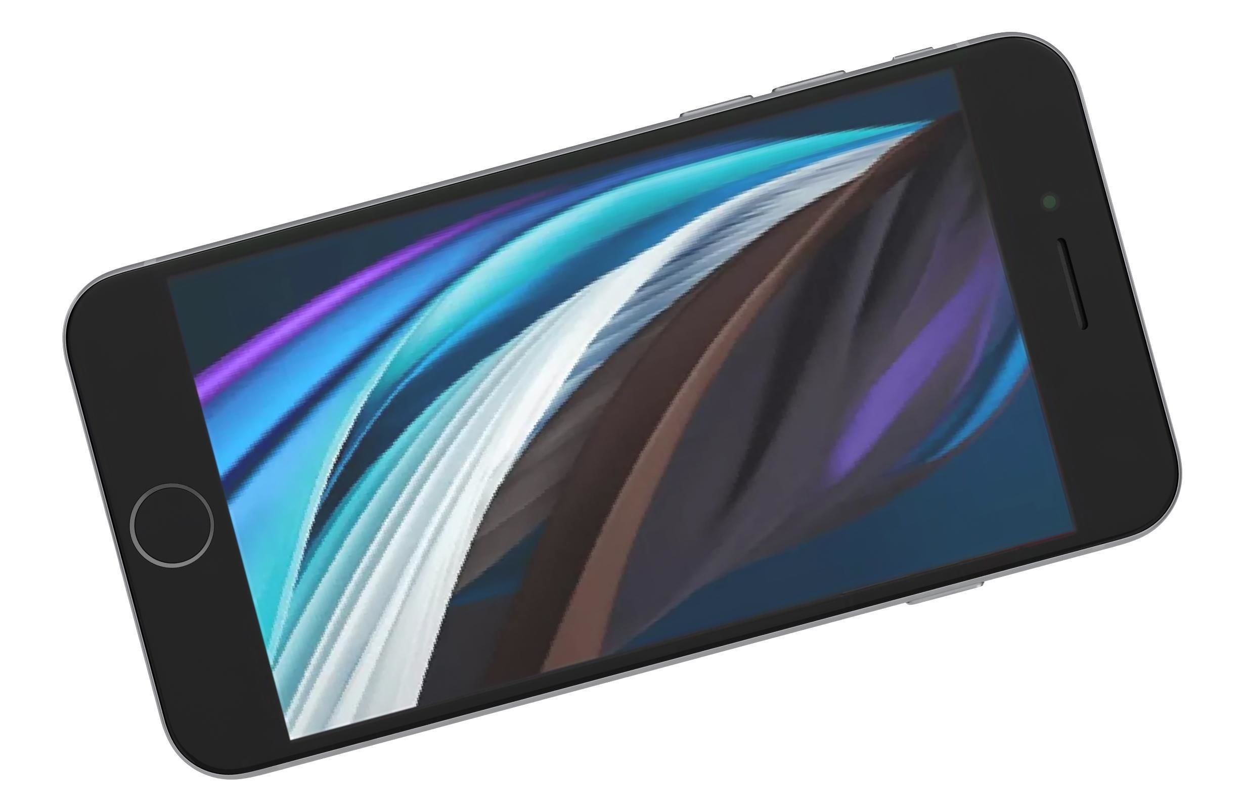 Apple iPhone SE 2020 White 3D model_7