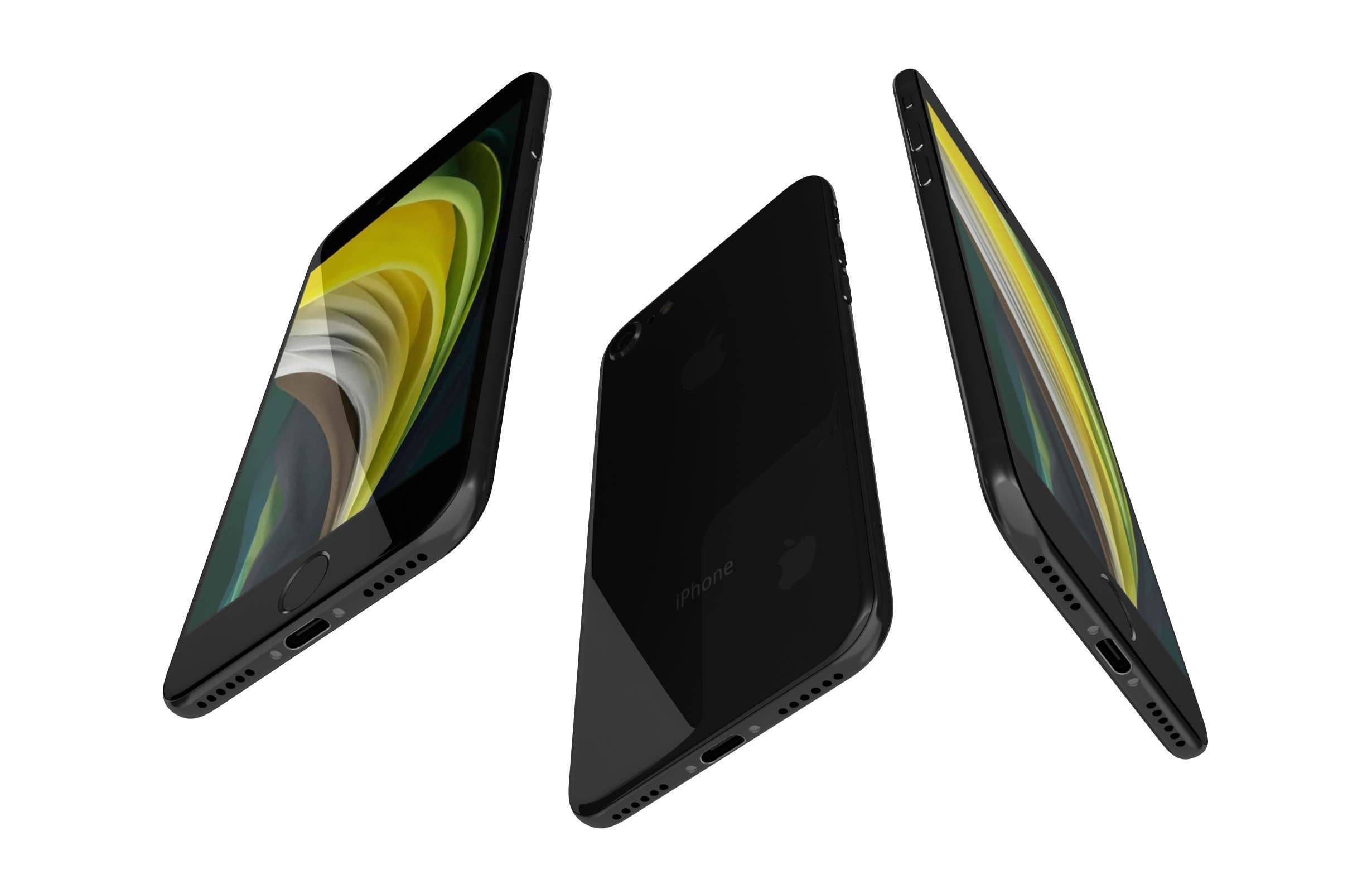 Apple iPhone SE 2020 All Colors 3D model_8