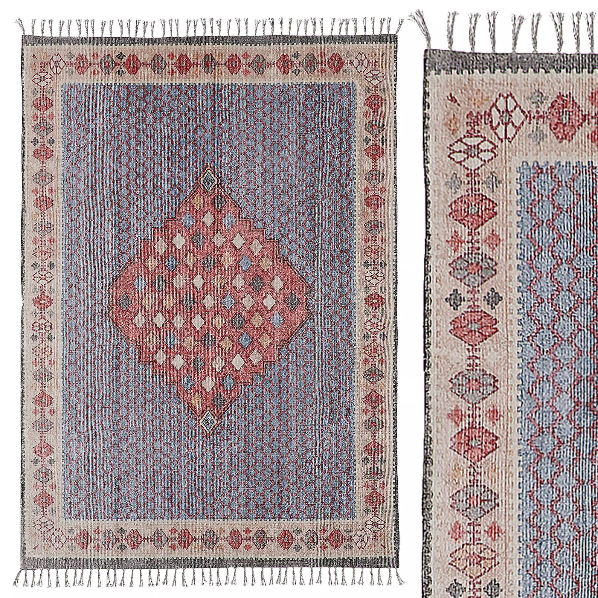 Urban Outfitters Scandi Candi Brushed Rug 3D model