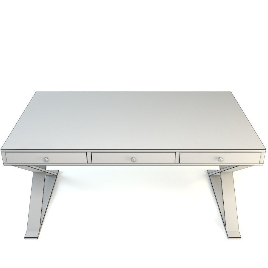 Rustic Desk 3D model_4