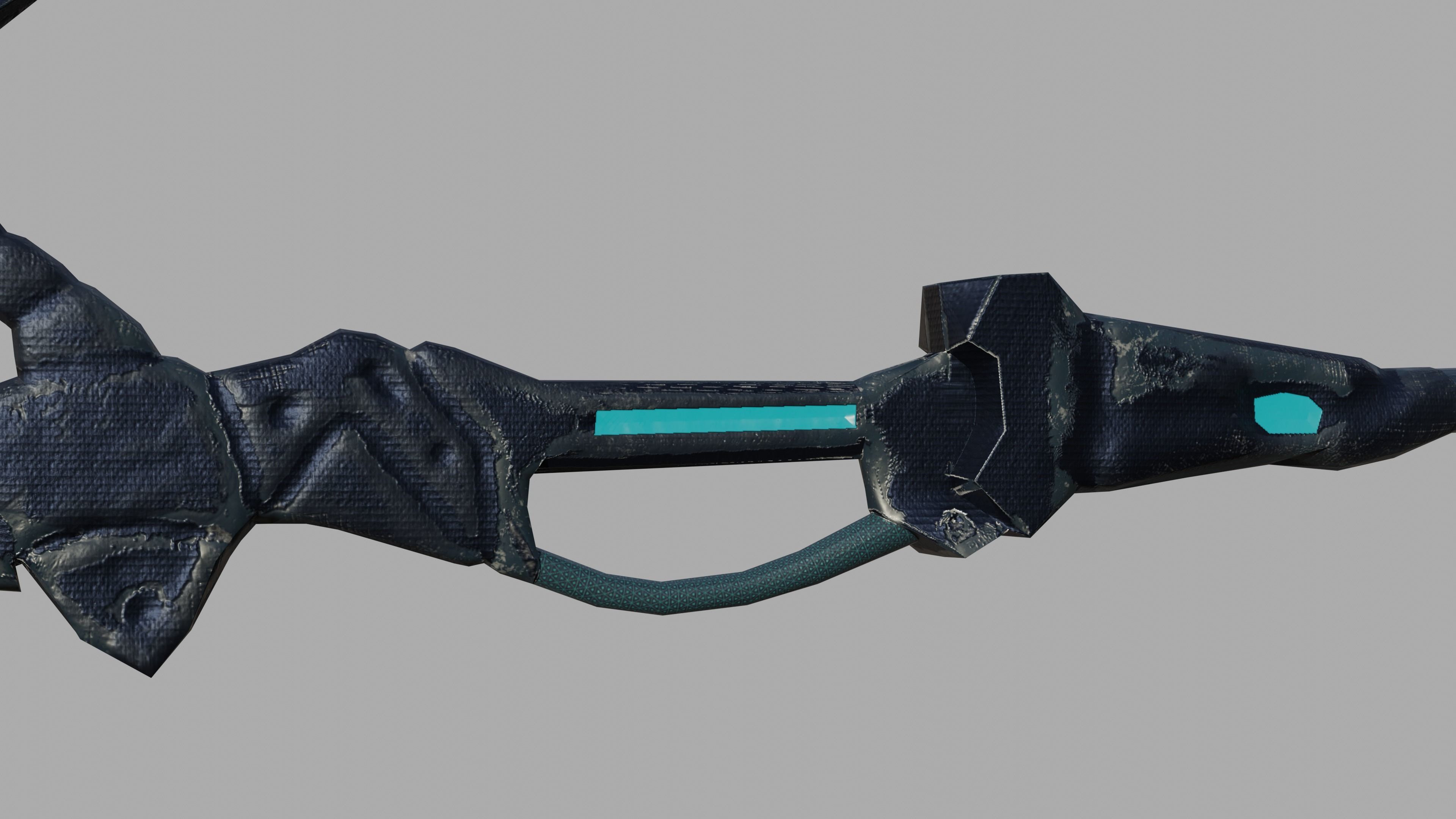 Sci-fi spear Low-poly 3D model_10
