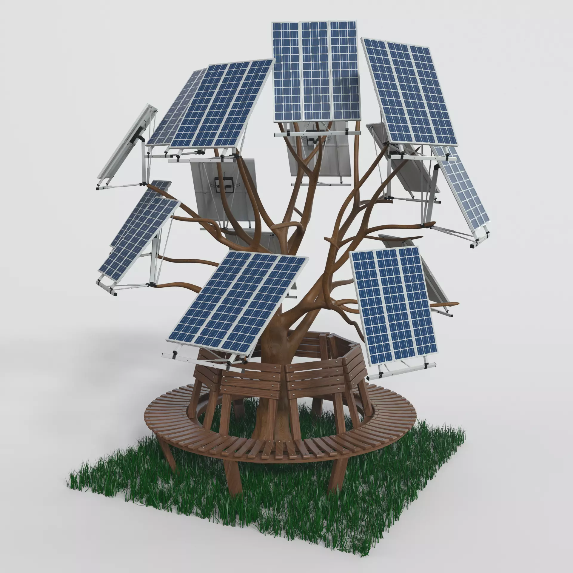 Solar Cell 3D model_0