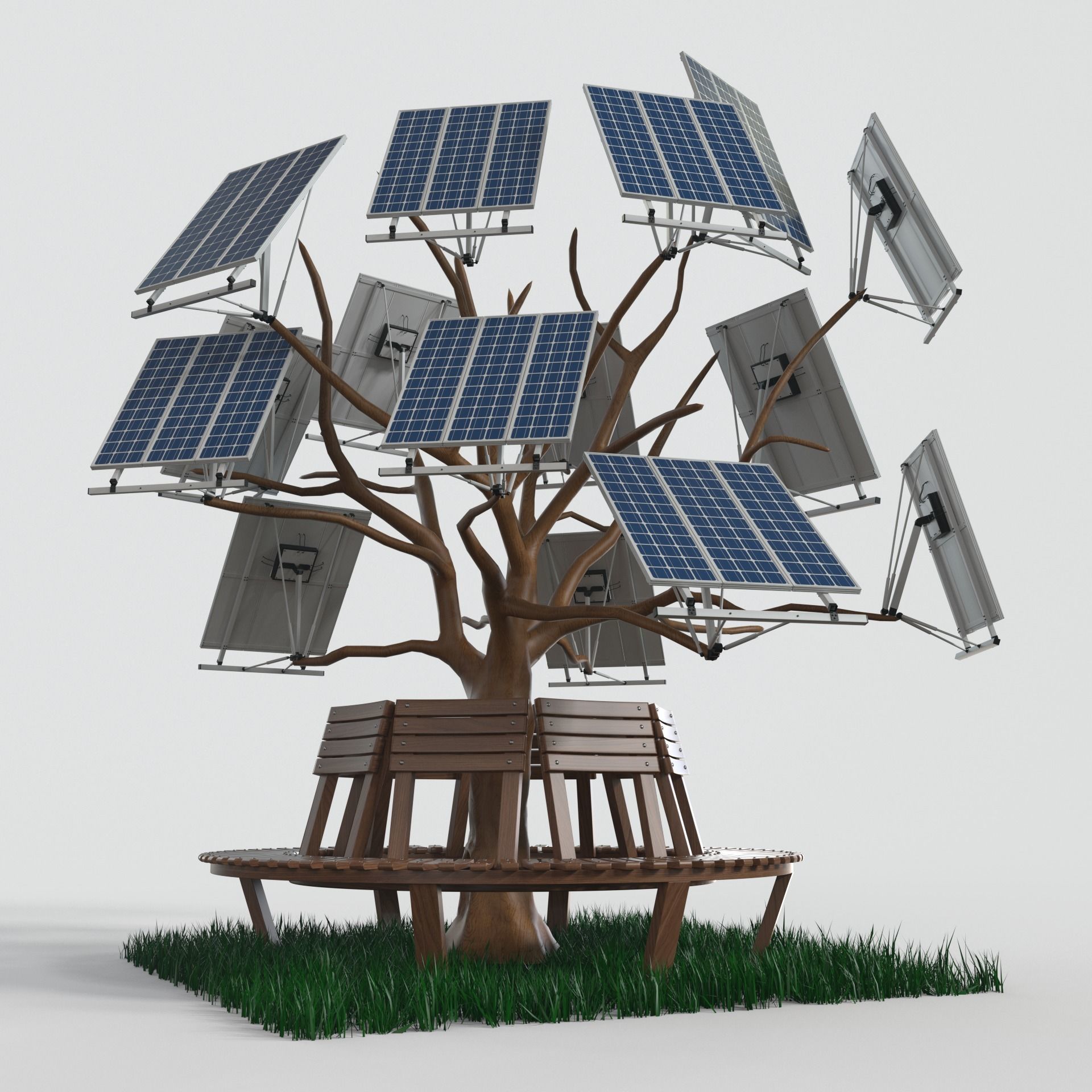 Solar Cell 3D model_4