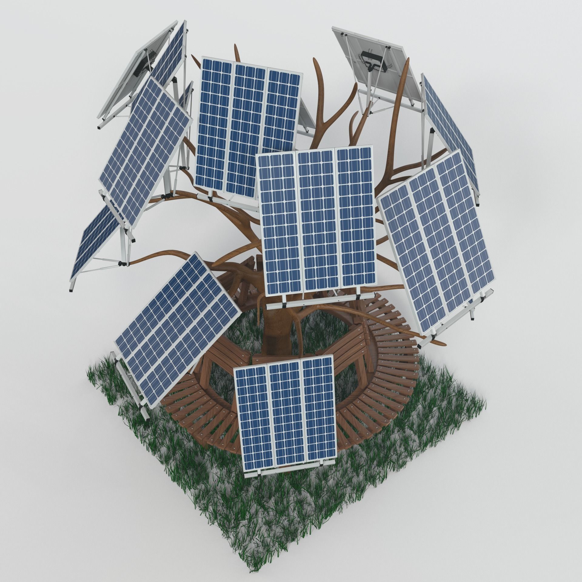 Solar Cell 3D model_2