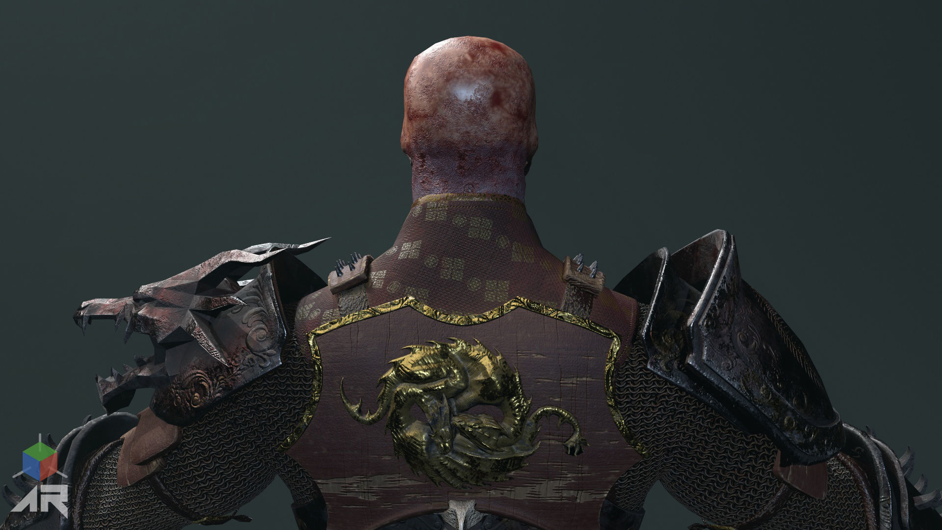 Dead Samurai Low-poly 3D model_22