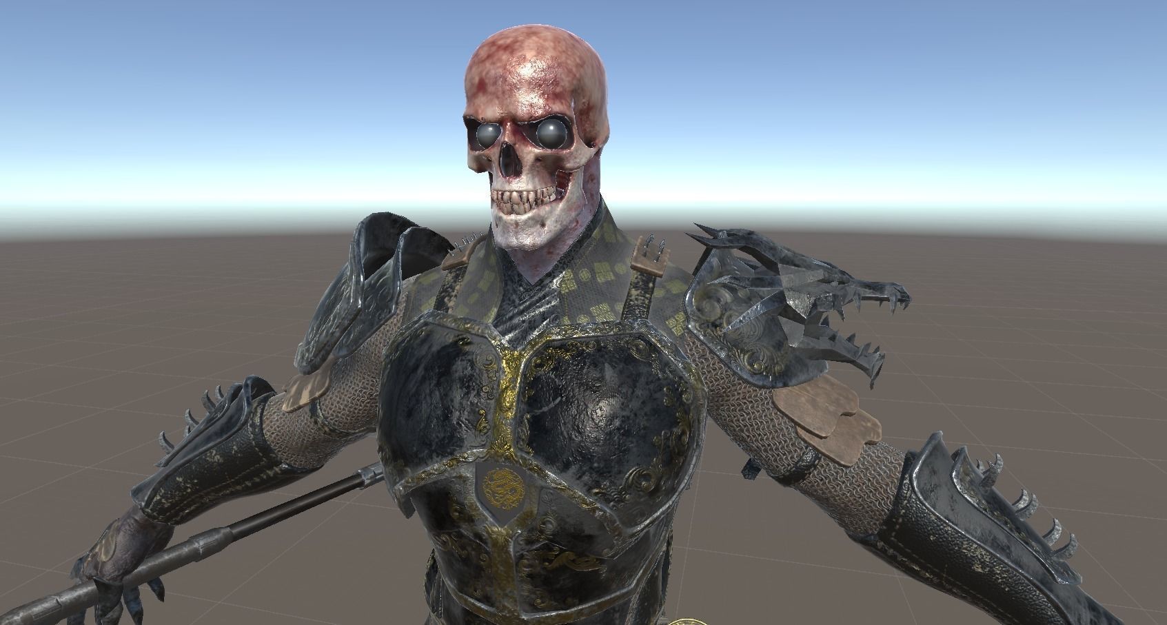 Dead Samurai Low-poly 3D model_34