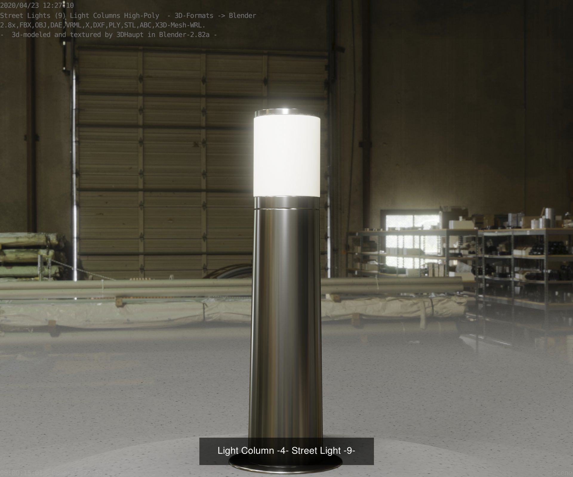 Street-Lights -9- Full Package 3D Model Collection_16